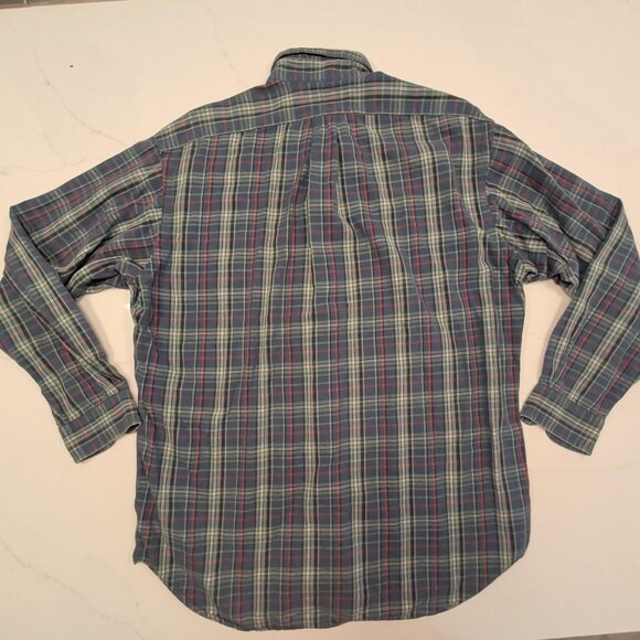 Ralph Lauren Sz M Blake Shirt Men's Plaid Gingham Button Down Long Sleeve Earthy - Picture 7 of 10